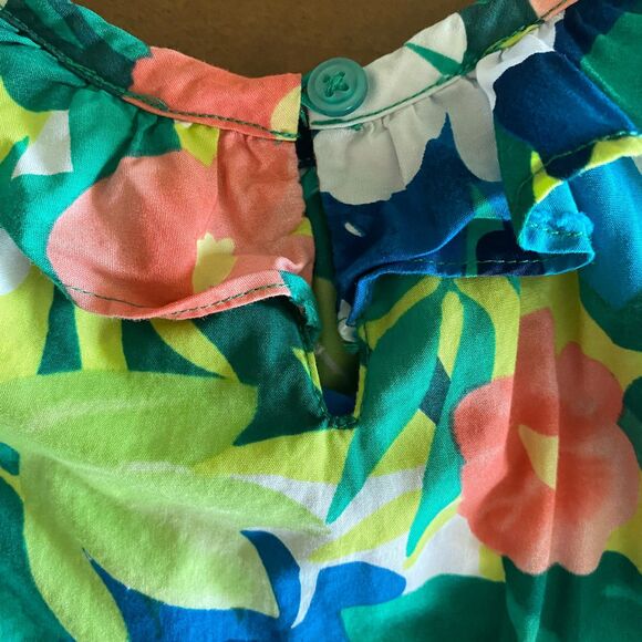 Gymboree Tropical Print Poplin Tank Girls' 7 - Picture 9 of 11
